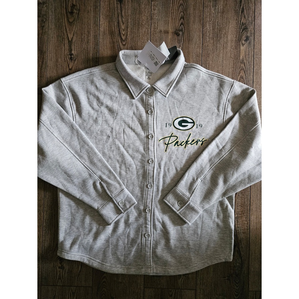 Green Bay Packers Gameday Couture Collared Sweatshirt size XL
